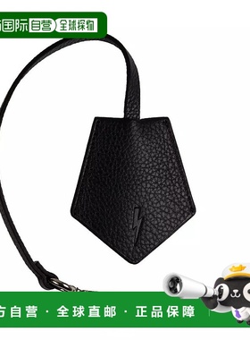 自营Neil Barrett 男士时尚皮革钥匙扣 - 黑色 美国奥莱直发