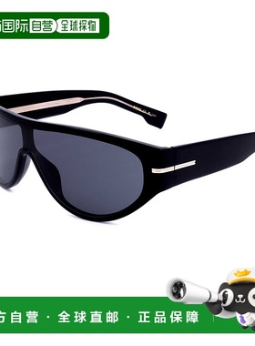 自营 Hugo Boss男式99毫米灰色太阳镜-黑色 美国奥莱直发