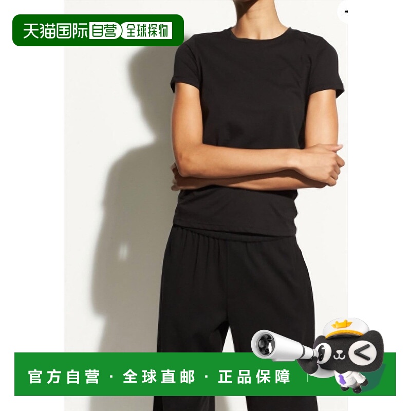 自营 vince黑色基本圆领T恤 美国奥莱直发女装