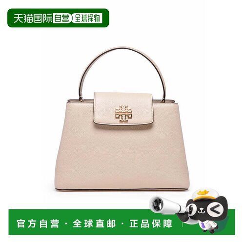 自营tory burch/汤丽柏琦Britten Satchel Tote Bag - Cream - ne