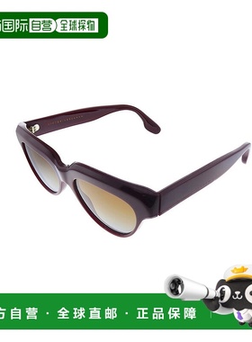 自营Victoria Beckham VB 602S 604 53 毫米女士猫眼太阳镜 - 酒