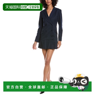 自营Amanda Uprichard Leighton Blazer Dress - navy 美国奥莱直
