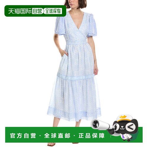 自营gretchen scottGreg Scott La Marais Sultan Midi连衣裙-白