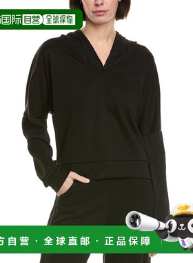 自营ARIELLA Ponte Hooded Sweatshirt - black 美国奥莱直发