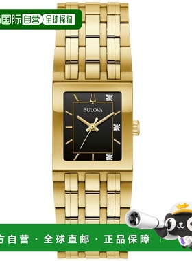 自营Bulova Women's Quadra 21mm Quartz Watch - gold 美国奥莱