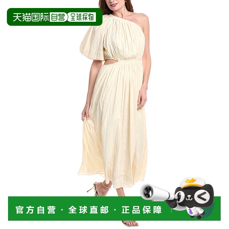 自营 endless rose无尽玫瑰不对称米裙-米色 美国奥莱直发连衣裙