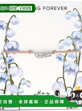 sterling foreverSterling Silver Birth Flower Bolo Bracelet -