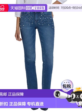 自营NYDJ Petite Marilyn Lake Notre-Dame Straight Leg Jean -