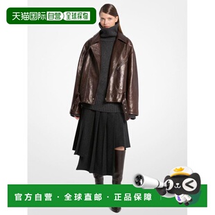 女士 1h可退 kors michael 皮质外套皮衣夹克 美国直邮