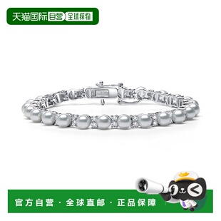自营 geneviveSterling Silver with Clear Cubic Zirconia & Whi
