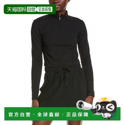 自营 Sweaty Betty Soft Sculpt 1/2-Zip Pullover - black 美国