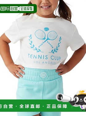 自营 sol angeles索尔安吉利斯网球俱乐部Boxy Crew-白色 美国奥