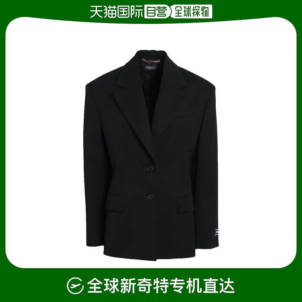【美国直邮】versace 女士 休闲西装范思哲羊毛翻领