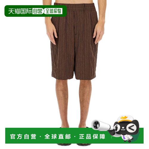 自营dries van notenShort Pleated - black 美国奥莱直发短裤