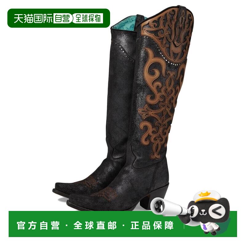 1h可退 【美国直邮】Corral C4092 女靴 时尚优雅刺绣铆钉装饰及