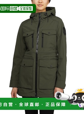 自营 Pajar 女士 Isla 混合材质可折叠雨衣，带固定兜帽 -  美国