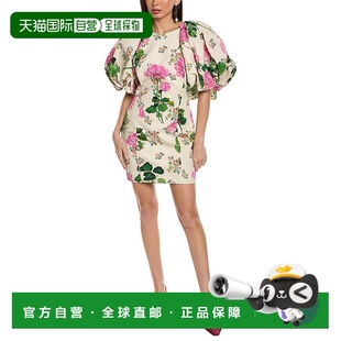 自营 Oscar de la Renta 露背真丝衬里紧身连衣裙 - 白色 美国奥