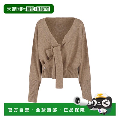 自营ermanno scervino棕色羊绒开衫-棕色 美国奥莱直发