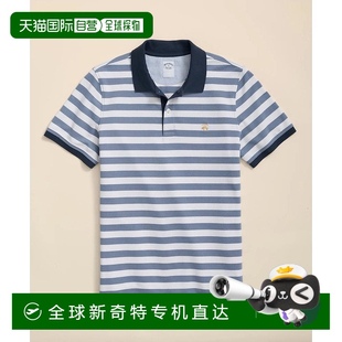 美国直邮 brothers 1h可退 brooks 条纹 男士 Polo衫