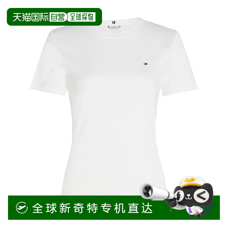 1h可退 香港直邮潮奢 Tommy Hilfiger 汤米 希尔费格 女士 圆领短