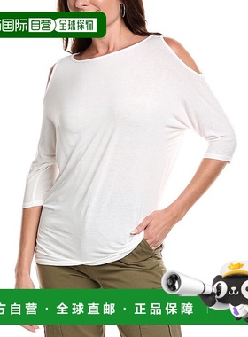 自营Michael Stars Cold Shoulder Tank Top - white 美国奥莱直