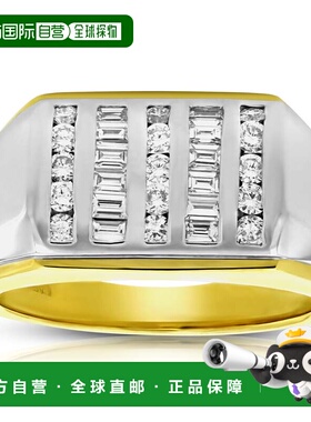 自营 vir jewels0.63 克拉男士钻石订婚戒指 18K 双色金 SI1 净度