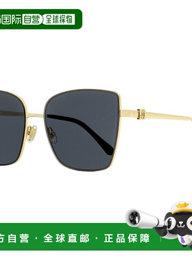 自营Jimmy Choo 女士蝴蝶太阳镜 Vella 2M2IR 金色/黑色 59 毫米