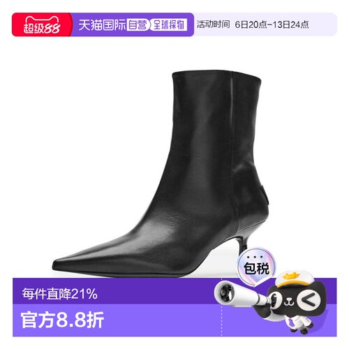 1h可退 【美国直邮】all saints 女士 靴子皮鞋尖头鞋高跟短靴