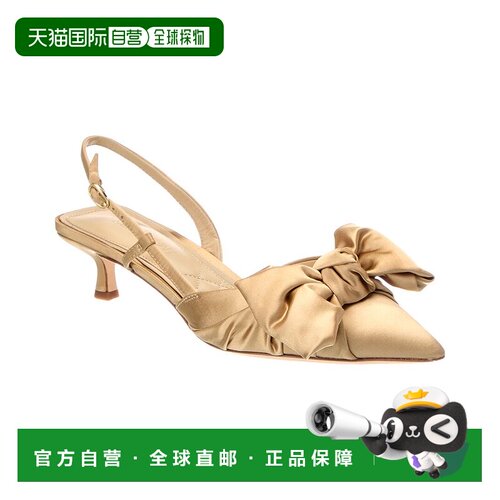 自营J.McLaughlin Natasha Slingback - Gold 高跟鞋美国奥莱直发