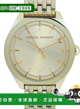 自营 Rebecca Minkoff Amari 金色手表 2200326 美国奥莱直发