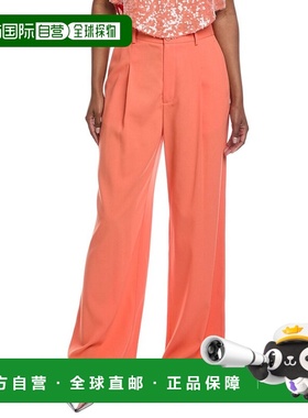 自营LAPOINTE Pebble Crepe Relaxed Pant - orange 美国奥莱直发