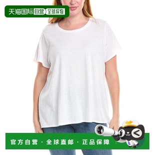 白色 Plus圆领T恤 美国奥莱直发 FISHER 自营EILEEN