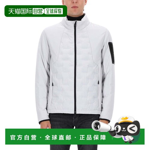 自营bossQuilted Down Hybrid Polyester Jacket - white 美国奥