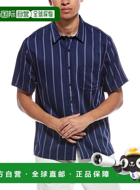 自营 Vince Pacifica条纹衬衫-蓝色 美国奥莱直发