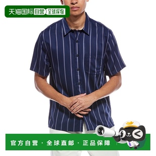 蓝色 Pacifica条纹衬衫 美国奥莱直发 Vince 自营