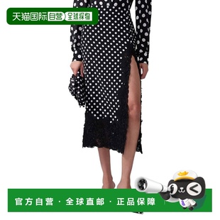 自营Carolina Herrera Silk Midi Skirt - black 美国奥莱直发