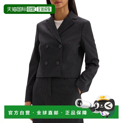 自营Theory Short Flannel Jacket - Black 外套美国直发奥莱