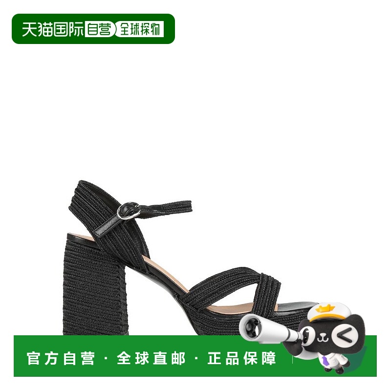 1小时内可退 【美国直邮】castaner 女士 凉鞋高跟鞋草编编织时尚
