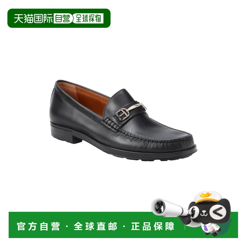 自营 Bally Simpler 男士 6230241 黑色皮革乐福鞋 - 黑色 美国奥