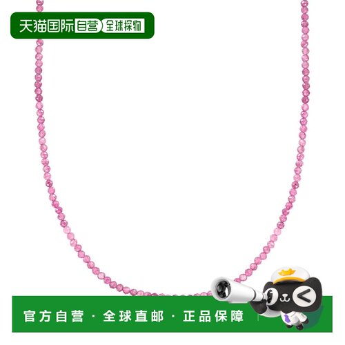 自营Ross-Simons Pink Tourmaline Bead Necklace With 18kt Gold