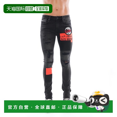 自营 cult of individuality黑色紧身朋克风 - 黑色 美国奥莱直发