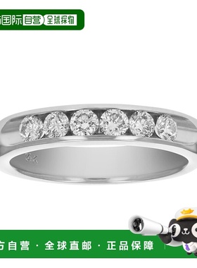 自营 vir jewels1/2 cttw SI2-I1 14K 金机械镶钻表带 - 白色 美