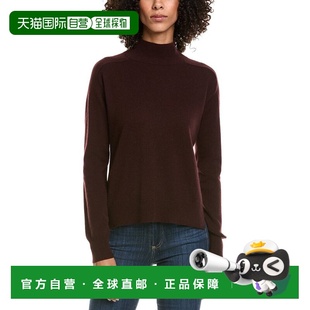 自营InCashmere Mock Neck Cashmere Sweater - brown 美国奥莱直