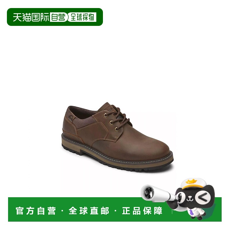 自营dunhamMen Byrne Plain Toe Ox Casual Shoes In Brown Lea -