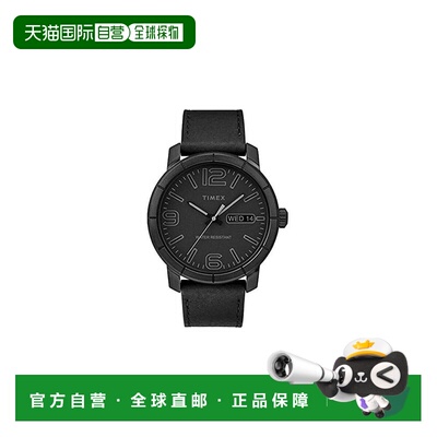 自营Timex Mod 44皮革手表-黑色 美国奥莱直发天美时