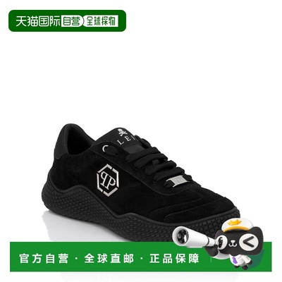 自营philipp pleinSuede Runner Hexagon - black/black 美国奥莱