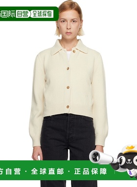 1h可退 香港直邮潮奢 A.P.C. 女士 白色 Polo Shirt Collar 开衫