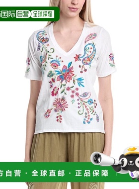 自营Johnny Was Karime T-Shirt - white 美国奥莱直发