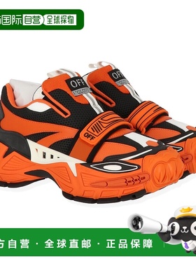 自营off-white米白色男式橙色/黑色运动鞋-橙色/黑色 美国奥莱直