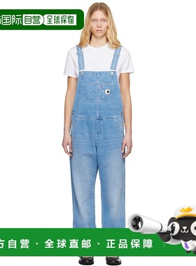 1h可退 香港直邮潮奢 CARHARTT WIP 女士 蓝色 Bib Straight 牛仔